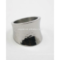 Trendy Punk Hammered Stainless Steel Men Ring